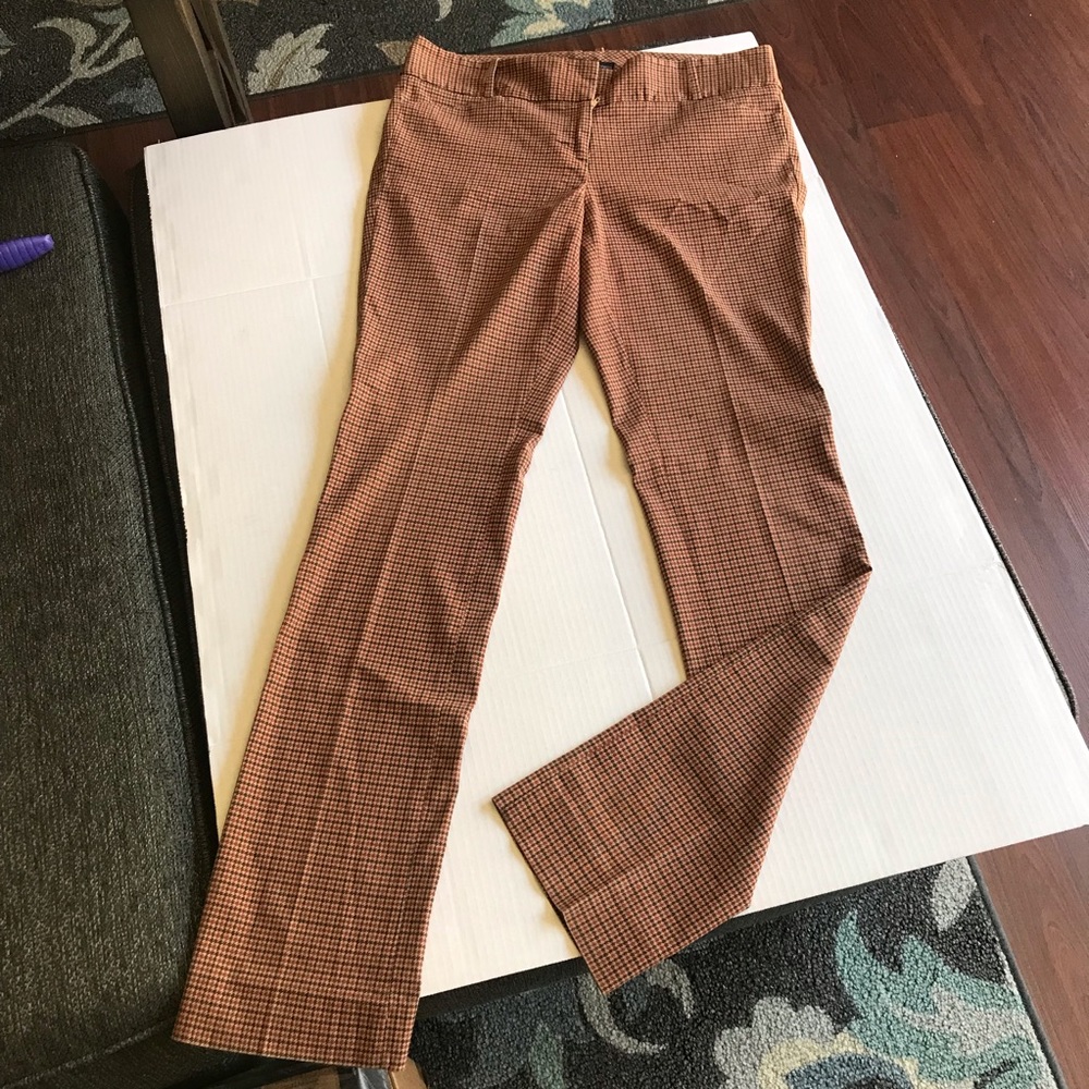 THE LIMITED VINTAGE HOUNDSTOOTH TROUSER PANTS FOR WOMEN SIZE 6 LONG